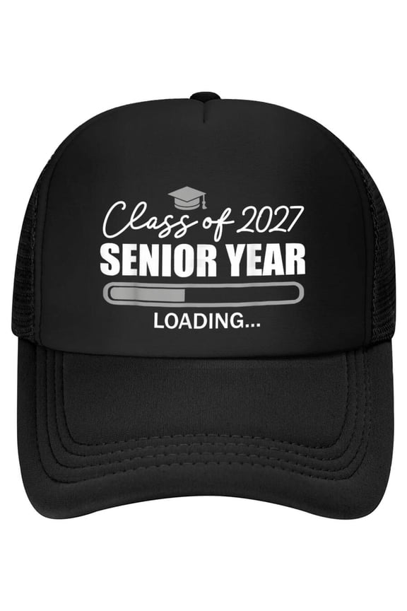 Funny 2027 Graduation Seniors Senior Year Loading Senior 27 Baseball Cap