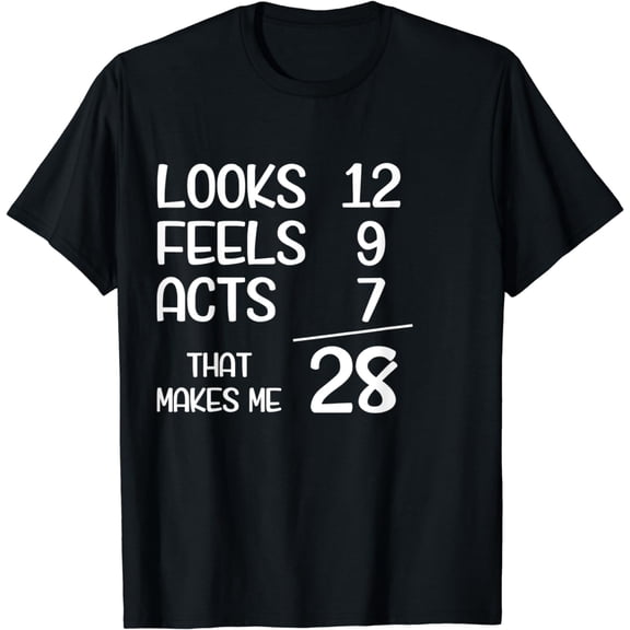 Funny 28 Year Old 28th Birthday Born In 1995 Funny Creative Graphic T-Shirt