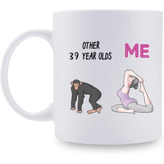 Funny 39th Birthday Gifts for Women Mom Girlfriend Sister Wife Daughter Aunt Her Cousin Friend - 11oz Coffee Mug