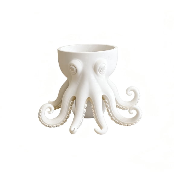 Funny 3D Printed Octopus Planter - Creative Succulent Pot for Desk Decor