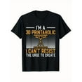 thumbnail image 1 of Funny 3D Printer Design Printaholic Men Women Short Sleeve Graphic Tee, 1 of 6