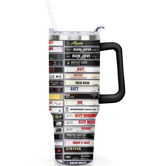 Funny 40oz Tumbler Stainless Steel Travel Mug Vacuum Insulated Handle Flip Straw Lid Leak Proof Cup Gift for Men Women