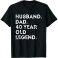 thumbnail image 1 of Funny 40th Birthday Husband Dad 40 Year Old Legend Dad 1980 T-Shirt, 1 of 3