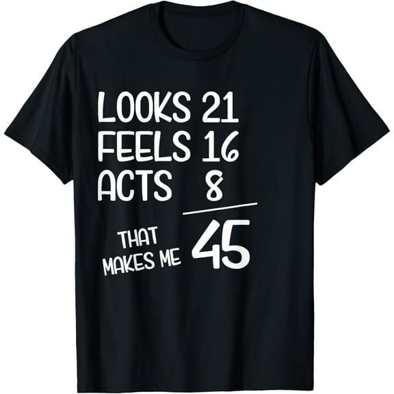 Funny 45 Year Old 45th Birthday Born In 1980 T-Shirt