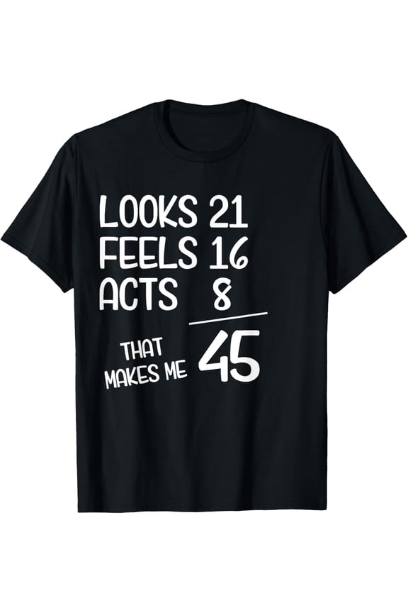 Funny 45 Year Old 45th Birthday Born In 1980 T-Shirt