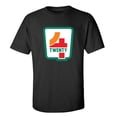 thumbnail image 1 of Funny 4Twenty Adult Unisex Short Sleeve T-Shirt-Black-XL, 1 of 4