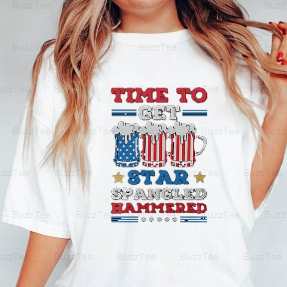 Funny 4th July American Flag V2 Patriotic Independence Day Art T-Shirt Unisex, up to 5XL