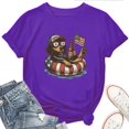 thumbnail image 1 of Funny 4th of July Dog T-Shirt for Women – Patriotic USA Flag Cute Pup Graphic Tee for Independence Day & Dog Lovers, 1 of 5