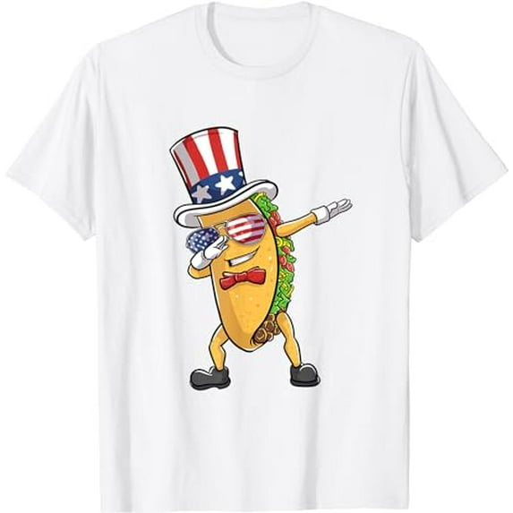 Funny 4th of July Patriot Taco Dab Shirt Men Women Kids Gift T-Shirt