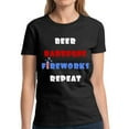 thumbnail image 1 of Funny 4th of July Shirts for Women - BBQ Party Graphic Tees, 1 of 2