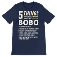 thumbnail image 1 of Funny 5 Things Grandpa Bobo  Shirt Crazy Gift Idea, 1 of 8