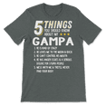thumbnail image 1 of Funny 5 Things Grandpa Gampa  Shirt Crazy Gift Idea, 1 of 8
