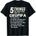 thumbnail image 1 of Funny 5 Things Grandpa Grumpa Shirt Crazy Gift Idea T-Shirt, 1 of 3