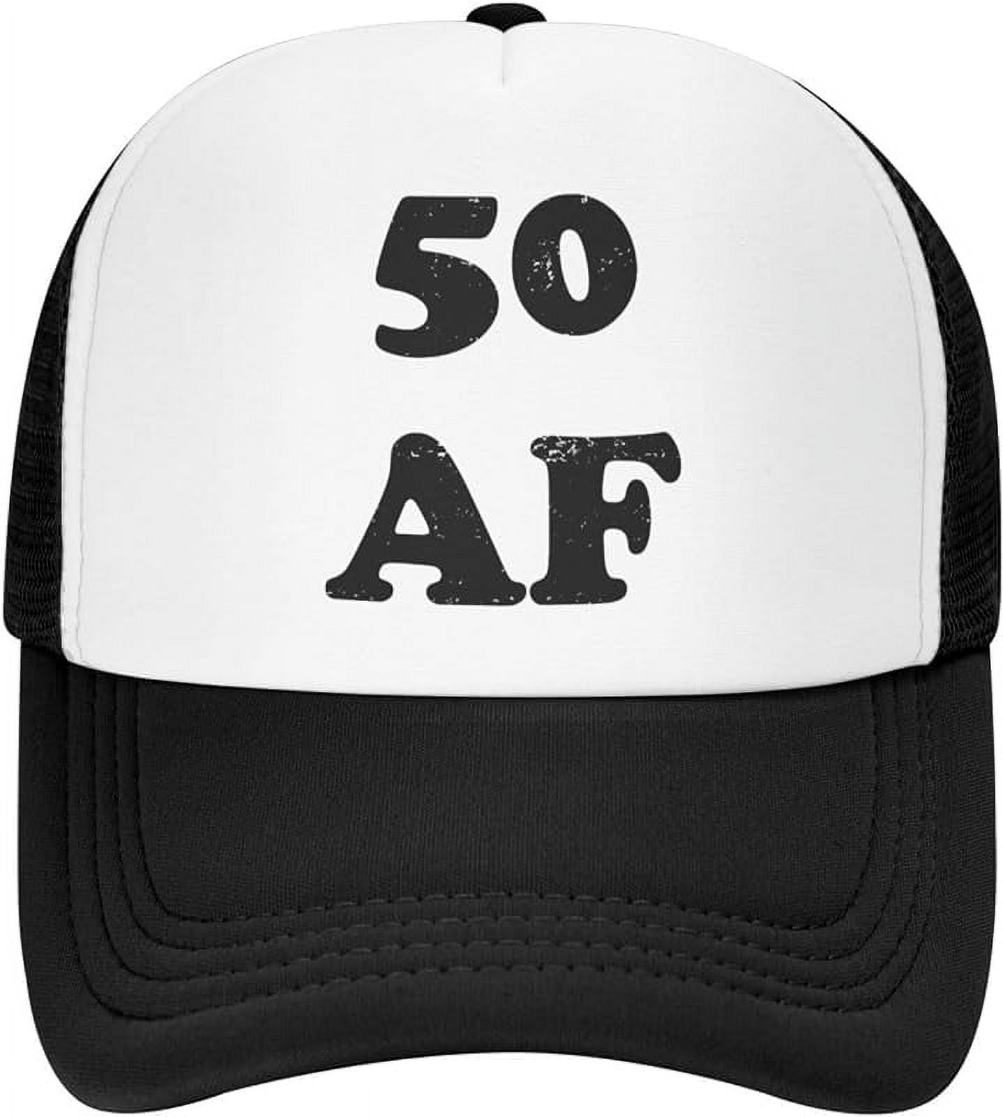 Funny 50 Af 50th Birthday-Hats Adults Humor Gag Gifts Fun Foam Snapback