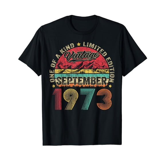 Funny 50 Year Old September 1973 Vintage Retro 50th Birthday T-Shirt