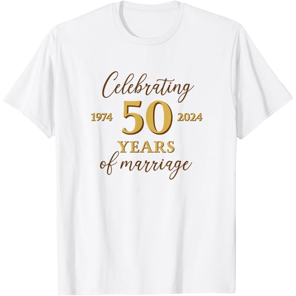 Funny 50 Years of Marriage 1974 50th Wedding Anniversary T-Shirt