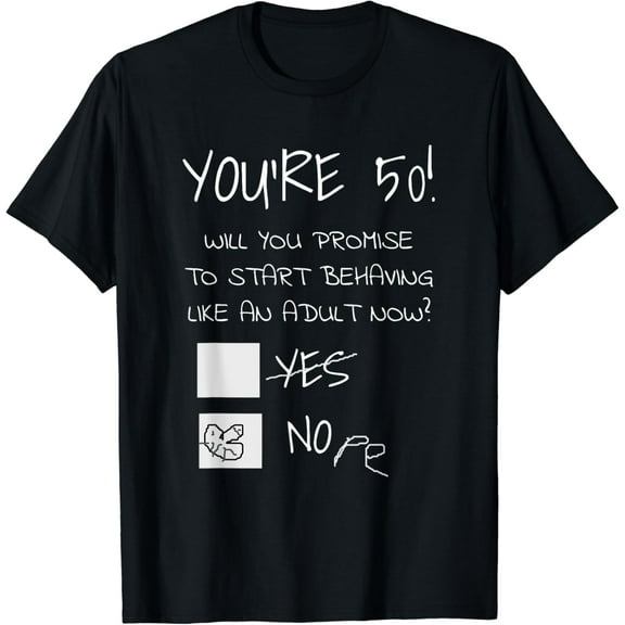 Funny 50th Birthday Gag Gift Idea 50 Years Old Joke Present T-Shirt