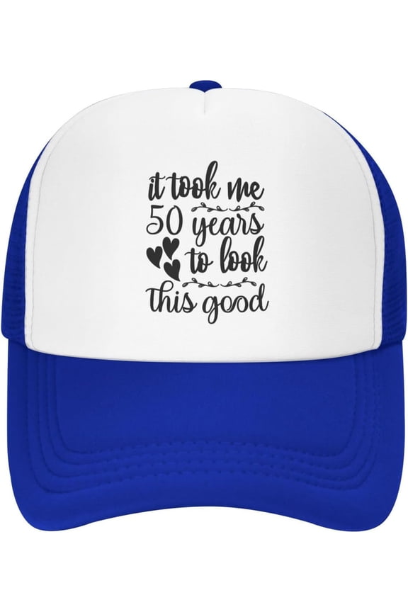 Funny 50th Birthday Gift for Men Women It Took Me 50 Years to Look This Good Mesh Hat Vintage 1973 Baseball Cap Black