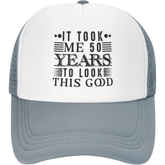 Funny 50th Birthday Gift for Men Women It Took Me 50 Years to Look This Good Mesh Hat Vintage 1973 Baseball Cap Black