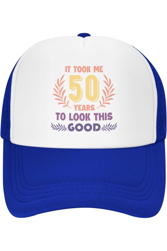 Funny 50th Birthday Gift for Men Women It Took Me 50 Years to Look This Good Mesh Hat Vintage 1973 Baseball Cap Black