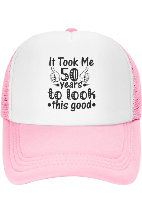 Funny 50th Birthday Gift for Men Women It Took Me 50 Years to Look This Good Mesh Hat Vintage 1973 Baseball Cap Black