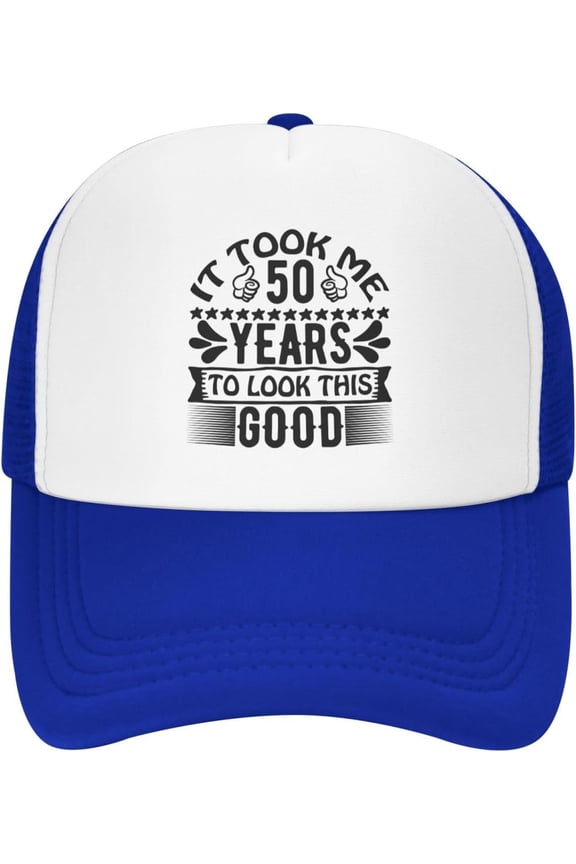 Funny 50th Birthday Gift for Men Women It Took Me 50 Years to Look This Good Mesh Hat Vintage 1973 Baseball Cap Black