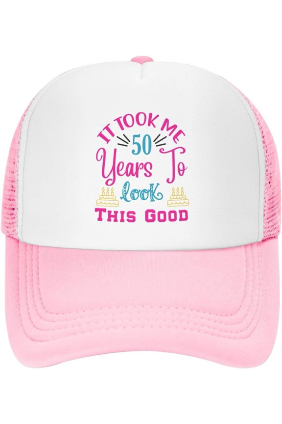 Funny 50th Birthday Gift for Men Women It Took Me 50 Years to Look This Good Mesh Hat Vintage 1973 Baseball Cap Black