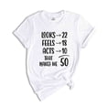 thumbnail image 1 of Funny 50th Birthday Shirt, 50 And Fabulous, 50th Birthday Shirt, Vintage 1974 Shirt, looks 22 Feels 18 Acts 10 That Makes Me 50, 1 of 1