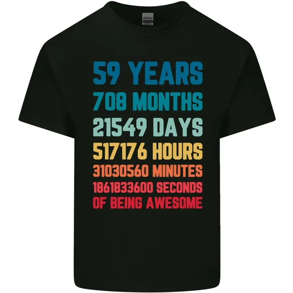 Funny 59th Birthday Gift For A 59 Year Old Man Or Woman Unisex T-Shirt