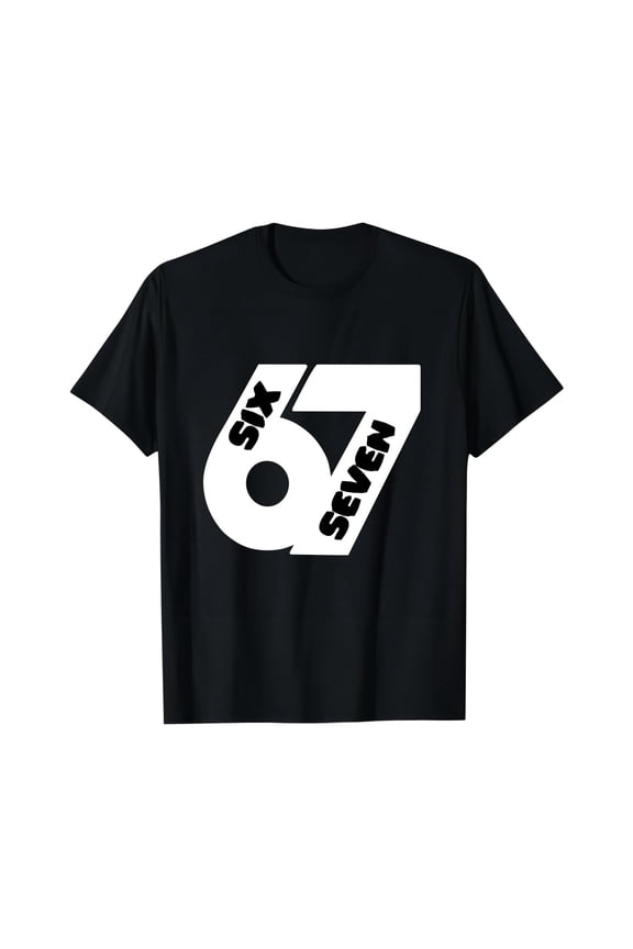 Funny 6-7 Number Graphic T-Shirt for Men, Women, and Teens - Humorous Six Seven Design