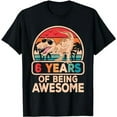 thumbnail image 1 of Funny 6 Years Of Being Awesome 6th Birthday Dinosaur T Rex T-Shirt, 1 of 5