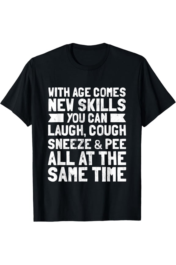 Funny 60th Birthday Gag Gift Idea Funny 60 Year Old Joke T-ShirtMen and women, Black T-shirt, size: Extra large