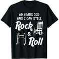 thumbnail image 1 of Funny 60th Birthday Gag Gift Rock and Roll T-Shirt, 1 of 3