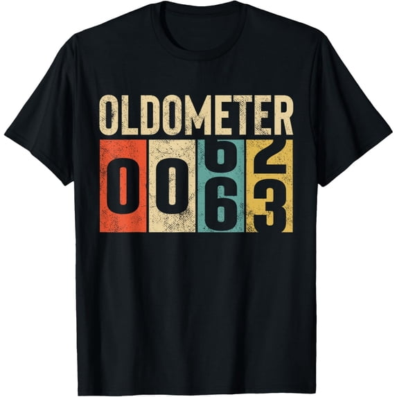 Funny 63 Years Old Oldometer Vintage 63rd Birthday Odometer Gift Unisex ...