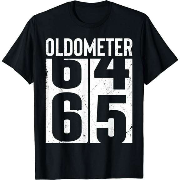 Funny 65 Years Old 65th Birthday Odometer Oldometer Gift Men T-Shirt