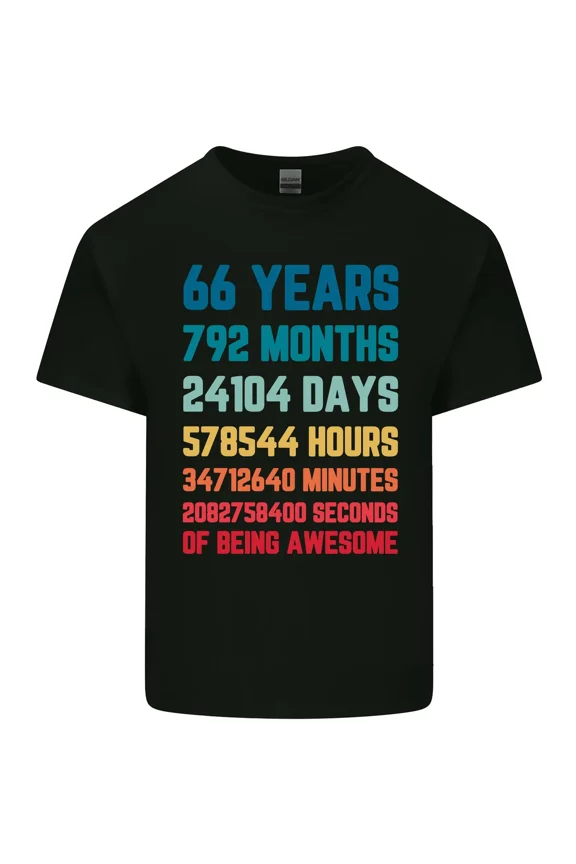 Funny 66th Birthday Gift For A 66 Year Old Man Or Woman Unisex T-Shirt