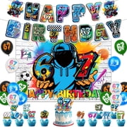 Funny 67 Birthday Party Decorations Set   Baseball & Ice Cream Theme with Banners, Backdrop, Balloons & Cake Toppers for boys