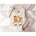 thumbnail image 1 of Funny 67 Meme Christmas Sweatshirt, Gingerbread Six Seven Holiday Crewneck, Festive Holiday Pullover, 1 of 4
