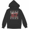 thumbnail image 1 of Funny 67 Six Seven Meme Brainrot 6 7 Christmas Pajamas Gen Z Slang Holiday Hoodie, for men & women, up to size 5XL, 1 of 2