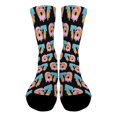 thumbnail image 1 of Funny 67 Six Seven Meme Kids Matchings Christmas Half Calf Sock for Boys Girls Footwear 7-13 Years Black3, 1 of 4
