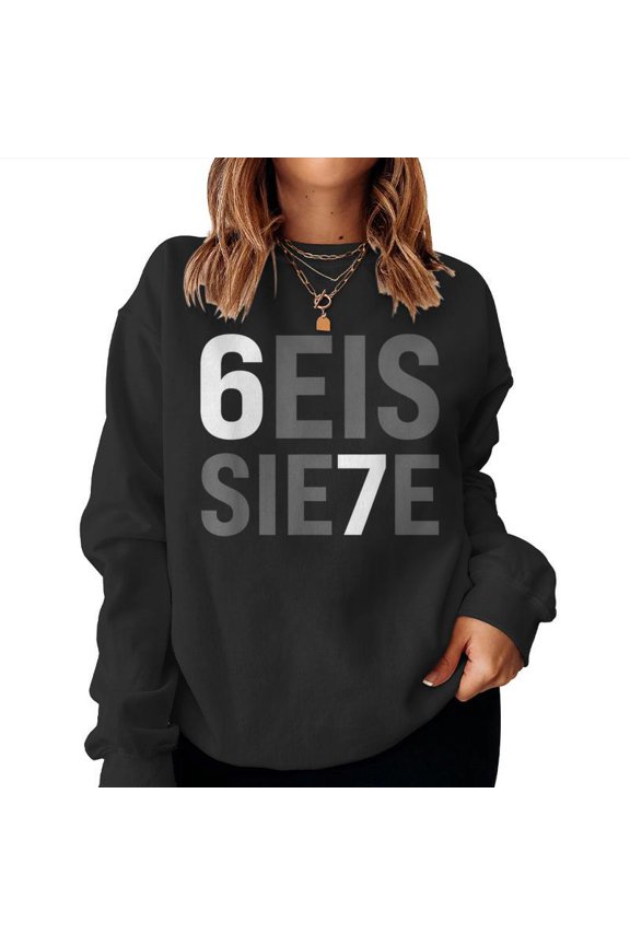Funny 67 Spanish Meme Seis Siete Six Seven Teacher Graphic Pullover Gift Sweatshirt, for men & women, up to size 5XL