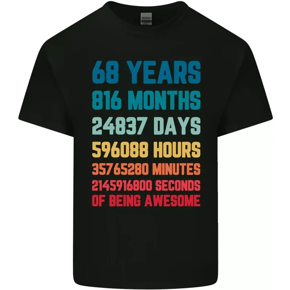 Funny 68th Birthday Gift For A 68 Year Old Man Or Woman Unisex T-Shirt