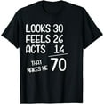 thumbnail image 1 of Funny 70 Year Old 70th Birthday Born In 1953 T-Shirt, 1 of 3
