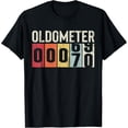 thumbnail image 1 of Funny 70 Years Old Oldometer Vintage 70th Birthday Odometer T-ShirtMen and women, Black T-shirt, size: Extra large, 1 of 6