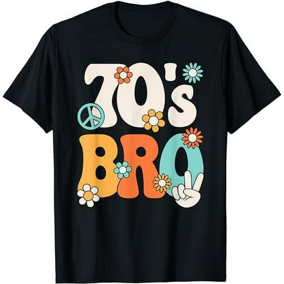 Funny 70s Bro Retro Groovy Hippie Outfit Men Women Kid T-Shirt