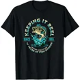 thumbnail image 1 of Funny 70th Birthday Fishing Keeping it Reel since 1955 T-Shirt, 1 of 6