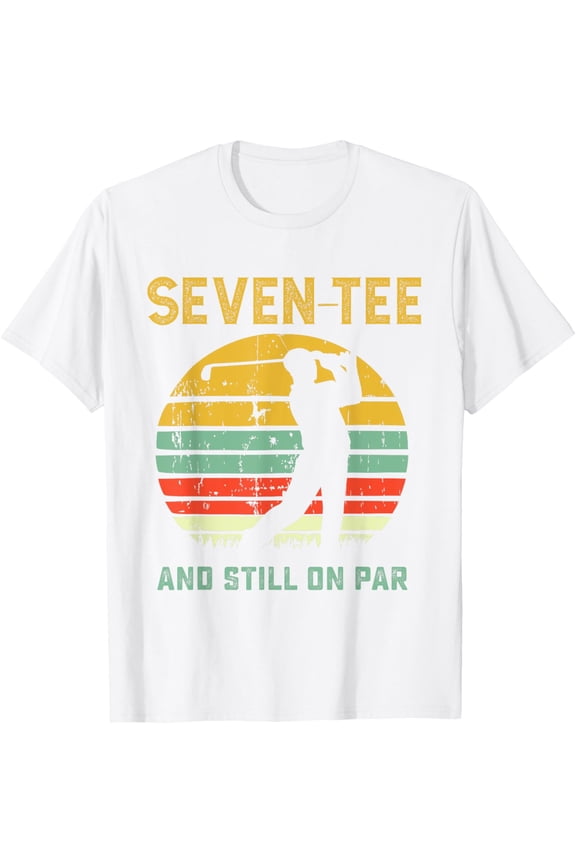 Funny 70th Birthday Golf Pun Golfing 70 Year Old Golfer Tee T-ShirtMen and women, White T-shirt, size: Extra large