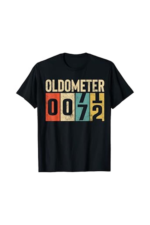 Funny 72 Years Old Oldometer Vintage 72nd Birthday Odometer T-Shirt