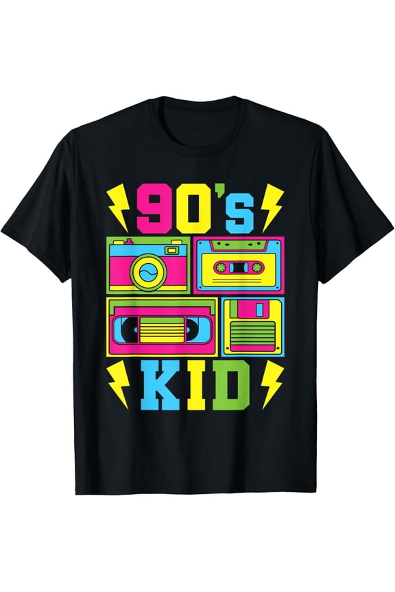 Funny 90's Kid 90s Outfit Retro Party Men Women Kids T-Shirt