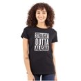 thumbnail image 1 of Funny AK Straight Outta Alaska Womens Fitted Plus Size Graphic Tee Brisco Brands 2X, 1 of 5